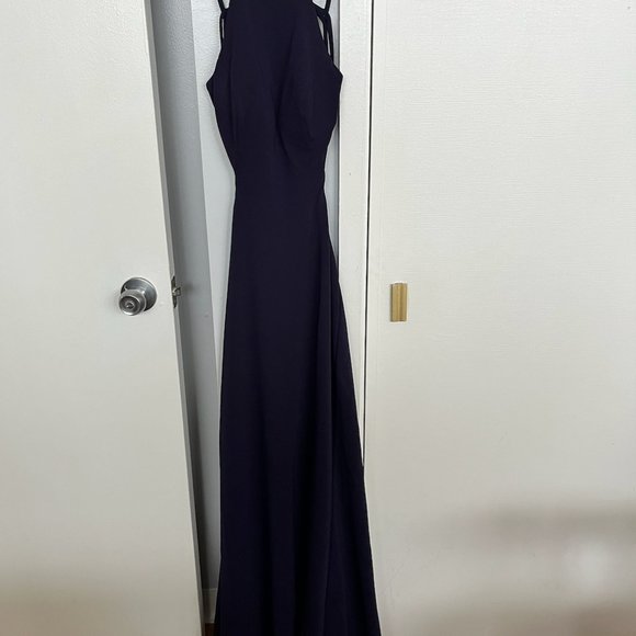 Neiman Marcus open back jersey gown Size 2 - Picture 4 of 6